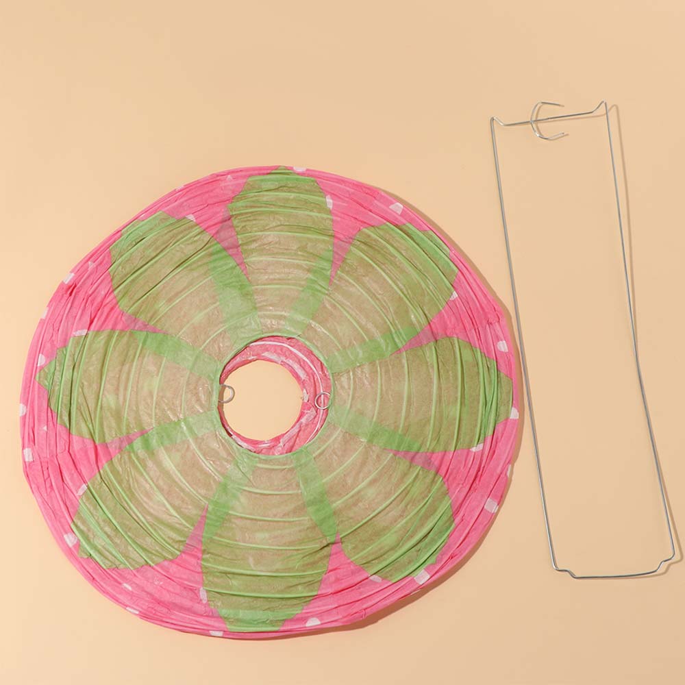 Japanese Lantern Paper - 3D Roze Aardbei Lantaarn Handheld Fruit