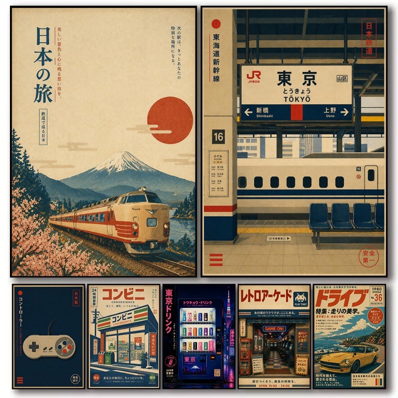 Japanese Lifestyle Store - Vintage Japanse traditionele winkel treinstation games