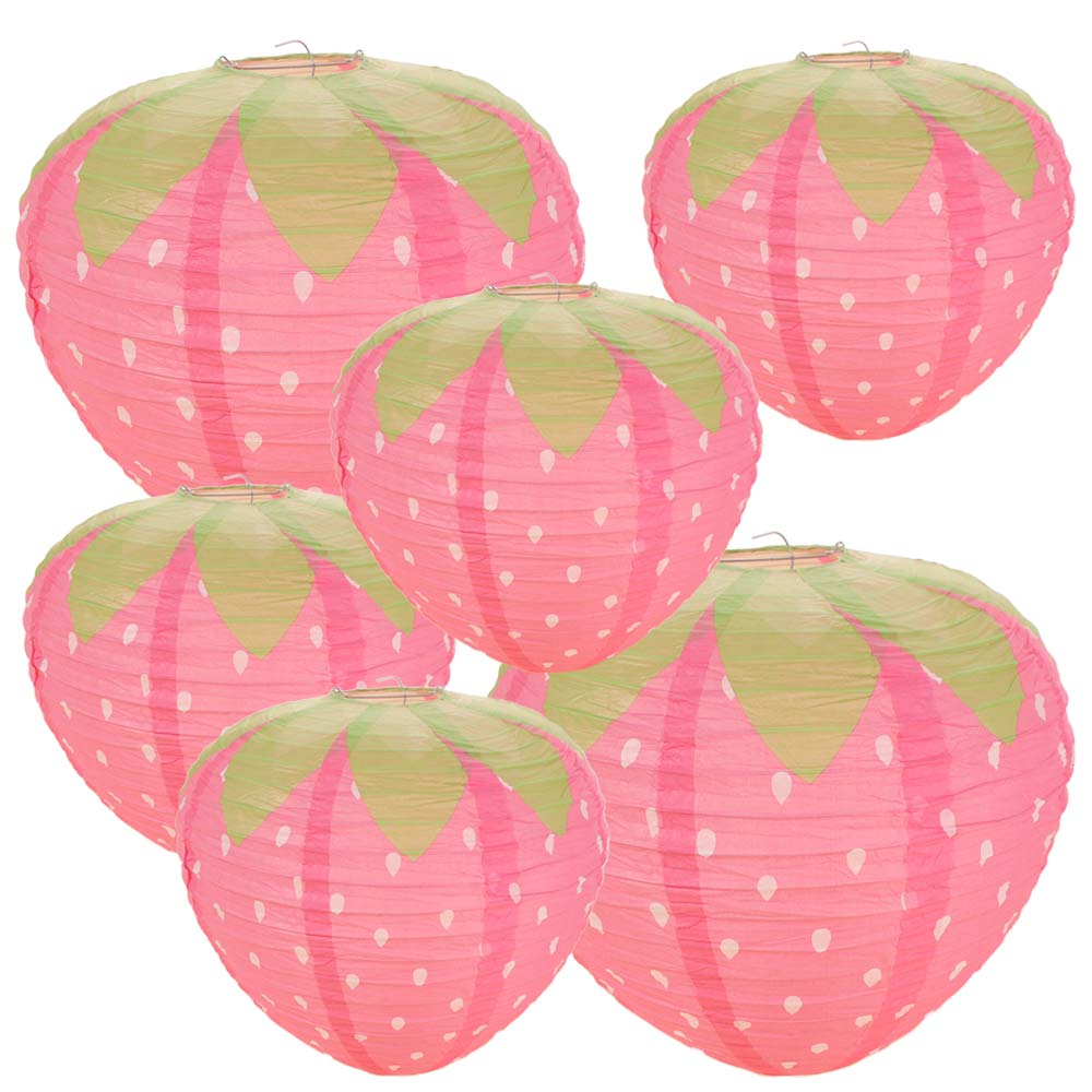 3D Roze Aardbei Lantaarn Handh - Japanese Lantern Paper recensie en prijs